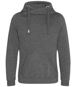 AWDis Cross Neck Hoodie - Comfortable & Stylish Hoodies from Fou Tees Ireland Charcoal XXL