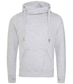 AWDis Cross Neck Hoodie - Comfortable & Stylish Hoodies from Fou Tees Ireland Heather Grey XXL