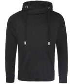 AWDis Cross Neck Hoodie - Comfortable & Stylish Hoodies from Fou Tees Ireland Jet Black XXL