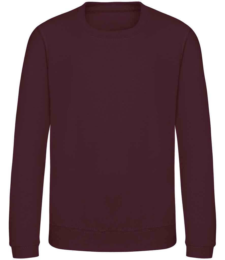 AWDis Kids Sweatshirt – Comfortable and Durable Children's Sweatshirt Burgundy 1213