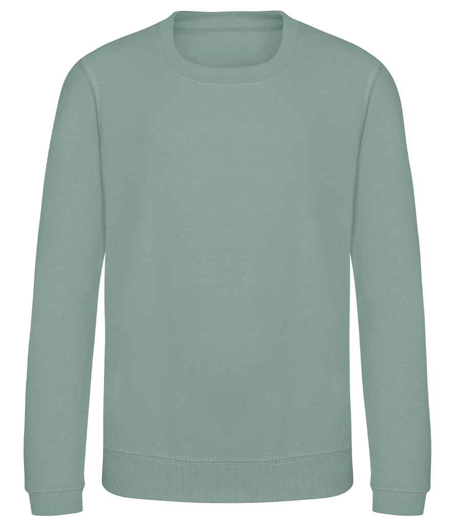 AWDis Kids Sweatshirt – Comfortable and Durable Children's Sweatshirt Dusty Green 1213