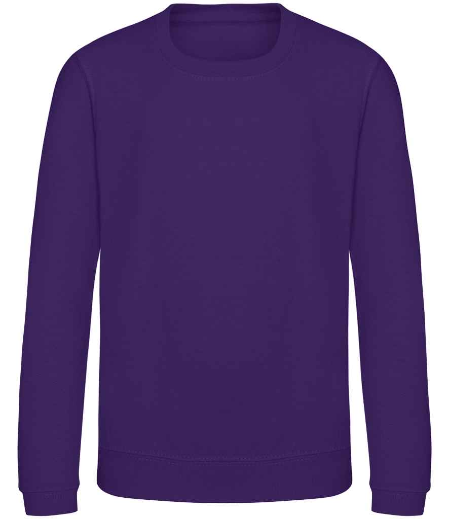 AWDis Kids Sweatshirt – Comfortable and Durable Children's Sweatshirt Purple 1213