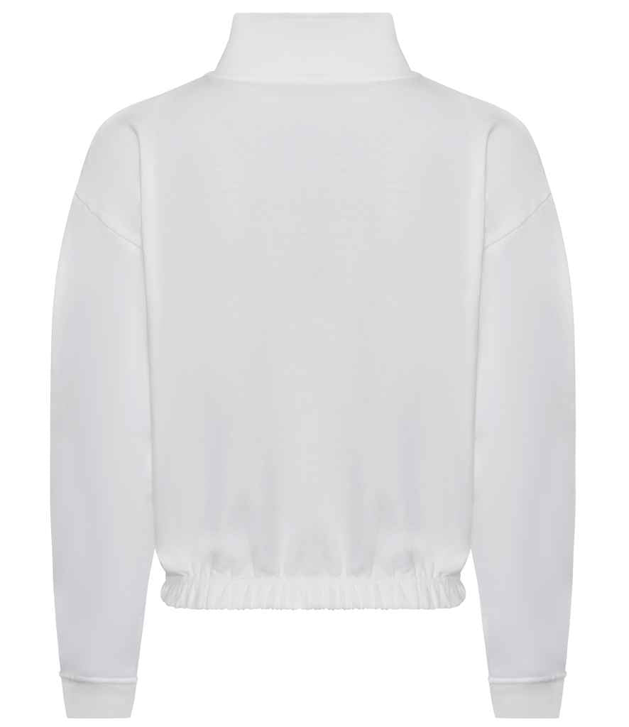 AWDis Ladies Cropped 1/4 Zip Sweatshirt for Comfortable Style