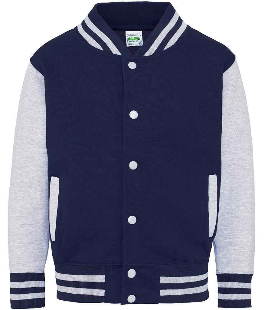 AWDis Kids Varsity Jacket – Durable and Stylish Outerwear for Children