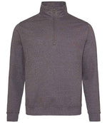 AWDis Sophomore Zip Neck Sweatshirt – Quality Irish Promotional Hoodie Charcoal XXL