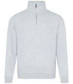 AWDis Sophomore Zip Neck Sweatshirt – Quality Irish Promotional Hoodie Heather Grey XXL