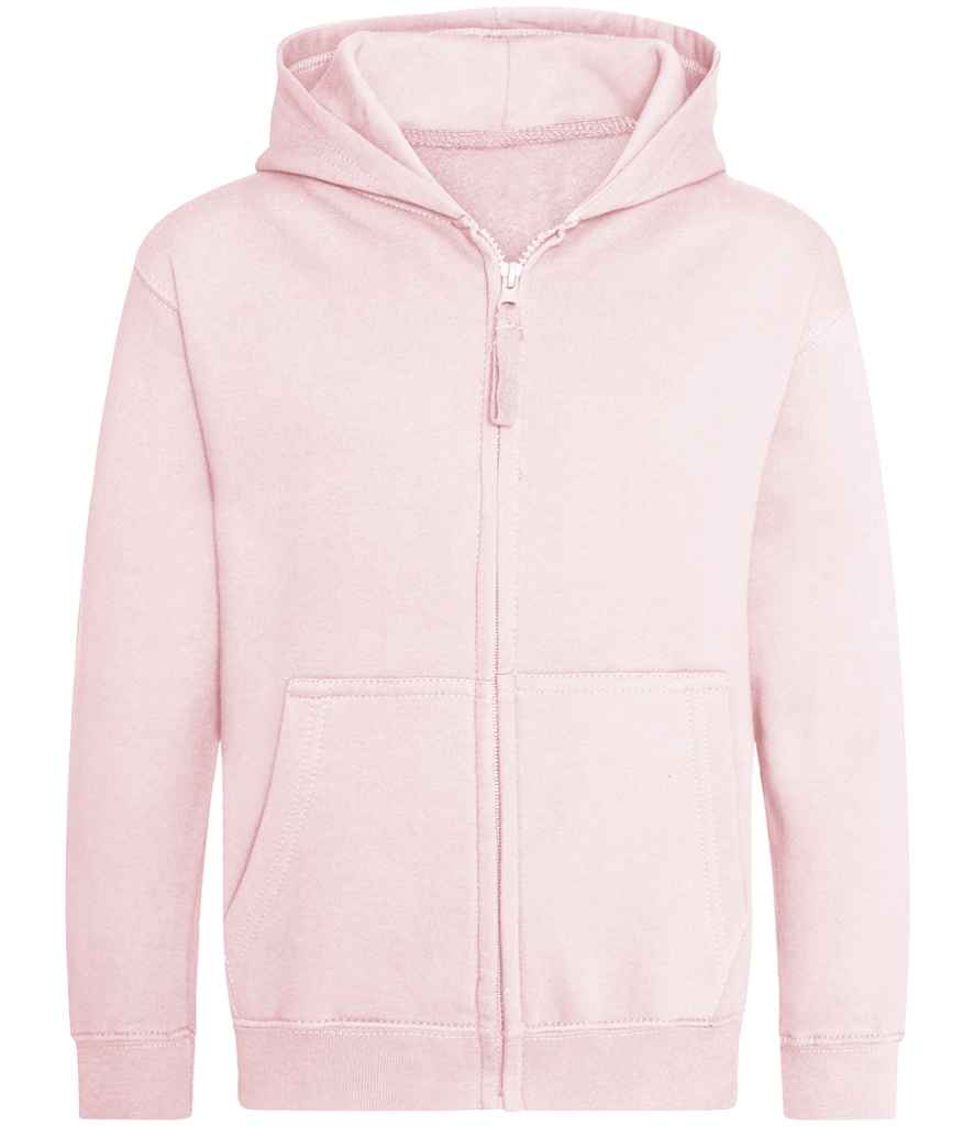 AWDis Kids Zoodie – Comfortable and Durable Children's Hoodie Baby Pink 1213