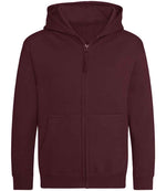 AWDis Kids Zoodie – Comfortable and Durable Children's Hoodie Burgundy 1213
