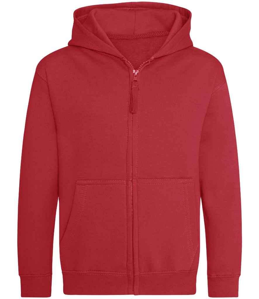 AWDis Kids Zoodie – Comfortable and Durable Children's Hoodie Fire Red 1213