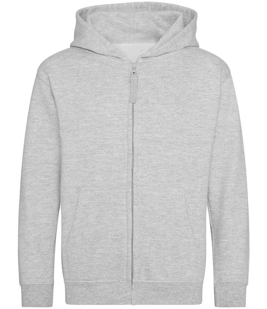 AWDis Kids Zoodie – Comfortable and Durable Children's Hoodie Heather Grey 1213