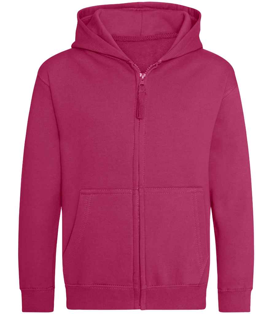 AWDis Kids Zoodie – Comfortable and Durable Children's Hoodie Hot Pink 1213