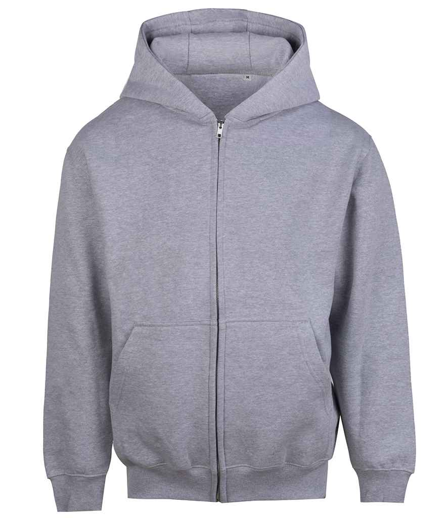 AWDis Vision Heavyweight Zoodie – Durable Eco-Friendly Hoodie by Just Hoods Heather Grey 3XL