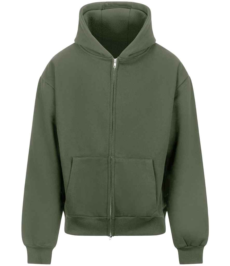AWDis Signature Heavyweight Zoodie – Durable and Comfortable Hoodie from Just Hoods Earthy Green 3XL