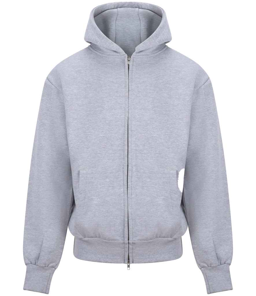 AWDis Signature Heavyweight Zoodie – Durable and Comfortable Hoodie from Just Hoods Heather Grey 3XL