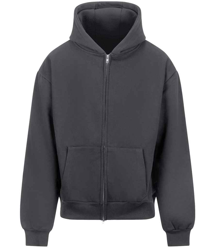 AWDis Signature Heavyweight Zoodie – Durable and Comfortable Hoodie from Just Hoods Solid Charcoal 3XL