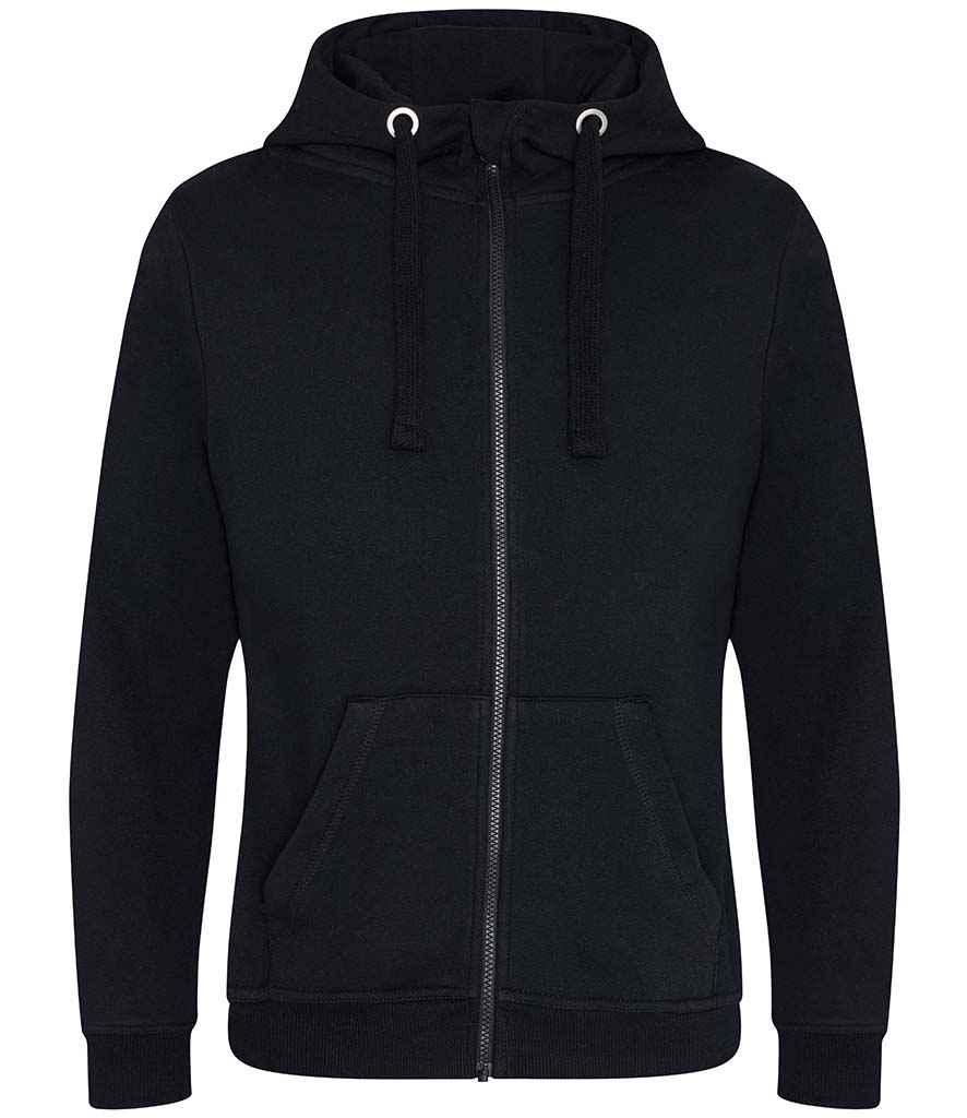 AWDis Graduate Heavyweight Zoodie – Durable Cotton Blend Hoodie for Everyday Wear Jet Black 3XL