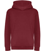 AWDis Kids Organic Hoodie – Soft, Sustainable Comfort for Children Burgundy 1213