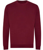 AWDis Unisex Organic Sweatshirt - Eco-Friendly Comfort by Just Hoods Burgundy XXL