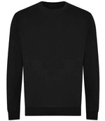 AWDis Unisex Organic Sweatshirt - Eco-Friendly Comfort by Just Hoods Deep Black XXL