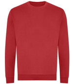 AWDis Unisex Organic Sweatshirt - Eco-Friendly Comfort by Just Hoods Fire Red XXL