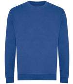 AWDis Unisex Organic Sweatshirt - Eco-Friendly Comfort by Just Hoods Royal Blue XXL