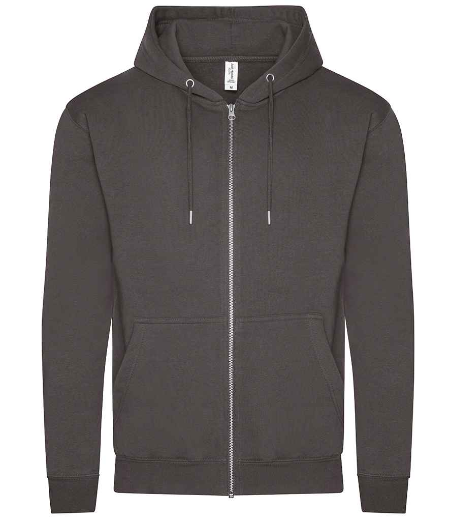 AWDis Organic Zoodie – Comfortable and Sustainable Hoodie from Just Hoods Charcoal XXL
