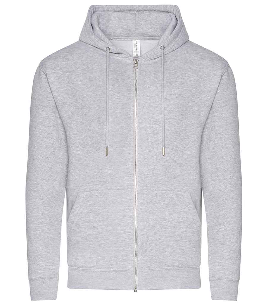 AWDis Organic Zoodie – Comfortable and Sustainable Hoodie from Just Hoods Heather Grey XXL