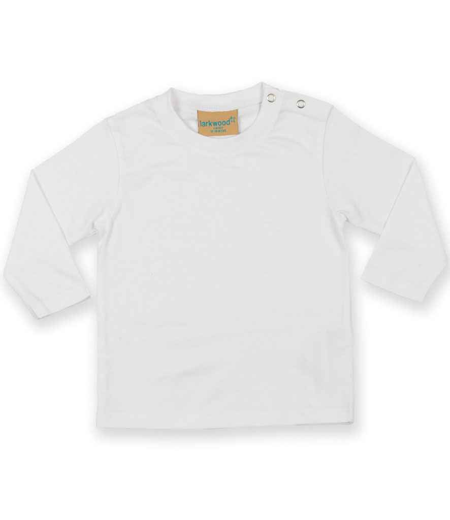 Baby Toddler Long Sleeve T-Shirt – Soft and Durable White 3-4