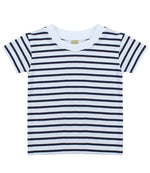 Baby Toddler T-Shirt for Comfort and Style White/Oxford Navy 3-4