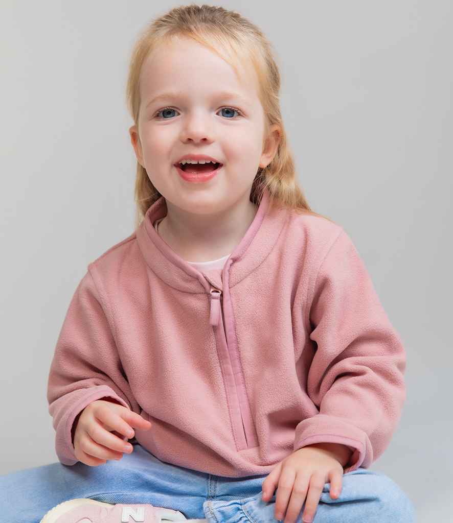 Larkwood Kids 1/2 Zip Lightweight Fleece – Lightweight Eco-Friendly Fleece for Children