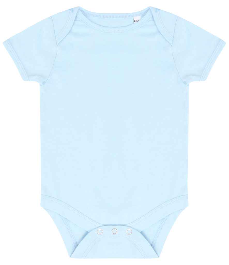Larkwood Essential Short Sleeve Baby Bodysuit – Bulk Orders for Irish Businesses | Fou Tees Ireland Pale Blue 1218