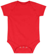 Larkwood Essential Short Sleeve Baby Bodysuit – Bulk Orders for Irish Businesses | Fou Tees Ireland Red 1218