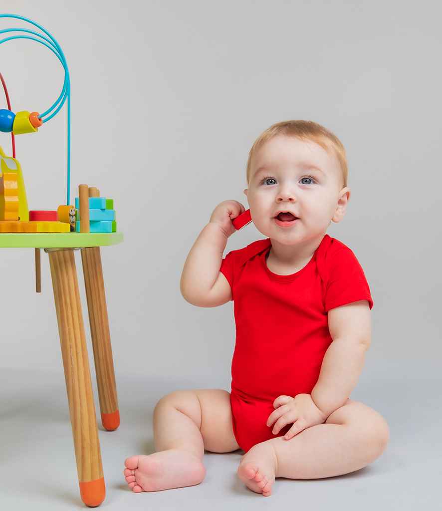 Larkwood Essential Short Sleeve Baby Bodysuit – Bulk Orders for Irish Businesses | Fou Tees Ireland