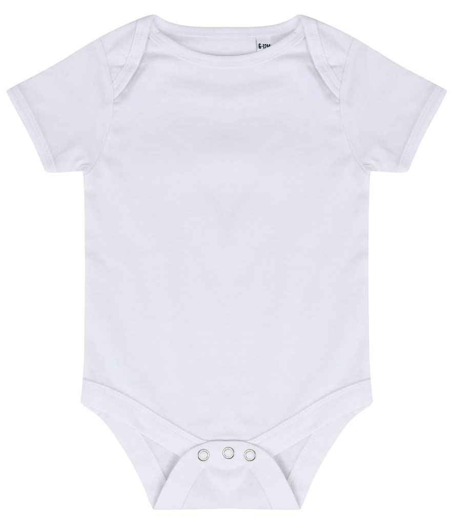 Larkwood Essential Short Sleeve Baby Bodysuit – Bulk Orders for Irish Businesses | Fou Tees Ireland White 1218