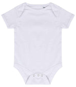 Larkwood Essential Short Sleeve Baby Bodysuit – Bulk Orders for Irish Businesses | Fou Tees Ireland White 1218