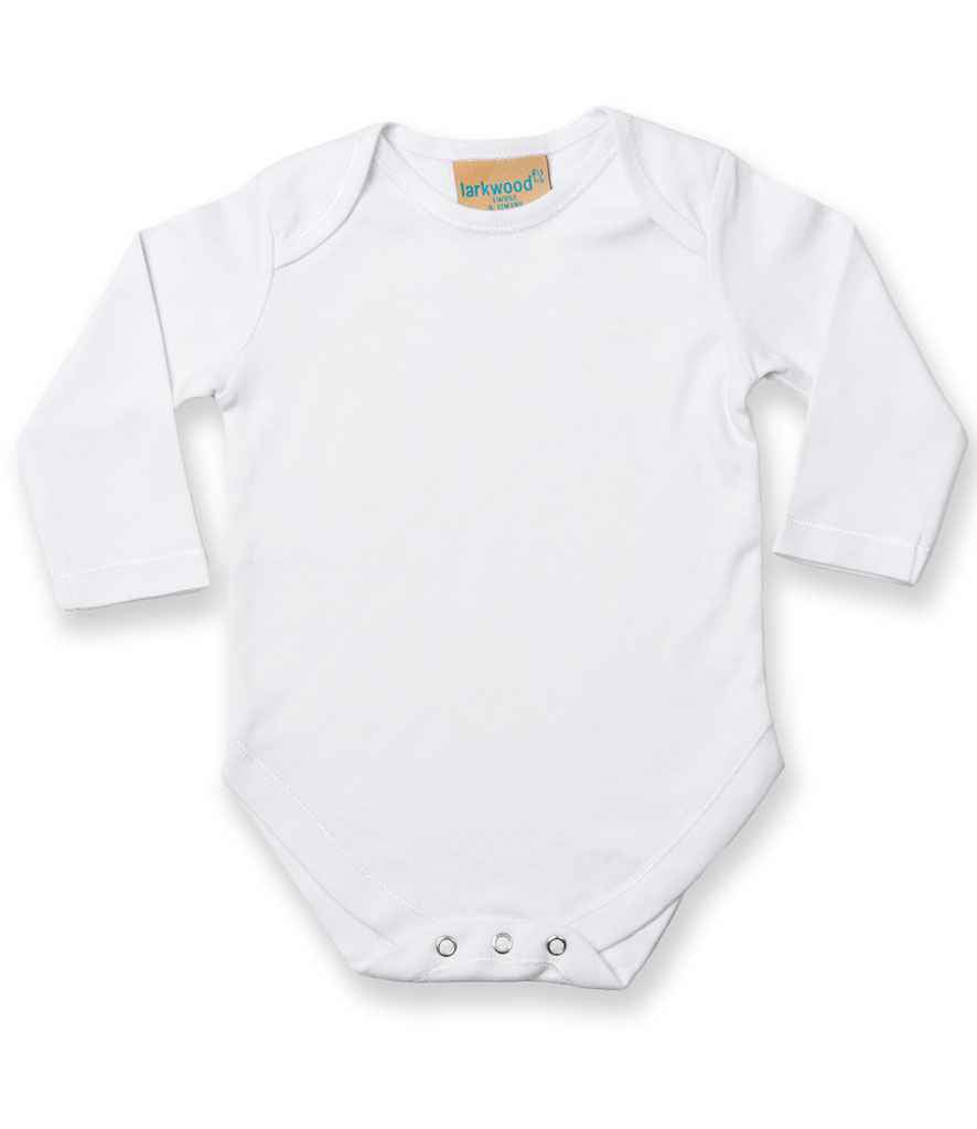 Baby Bodysuit - Larkwood Long Sleeve Baby Bodysuit White 1218