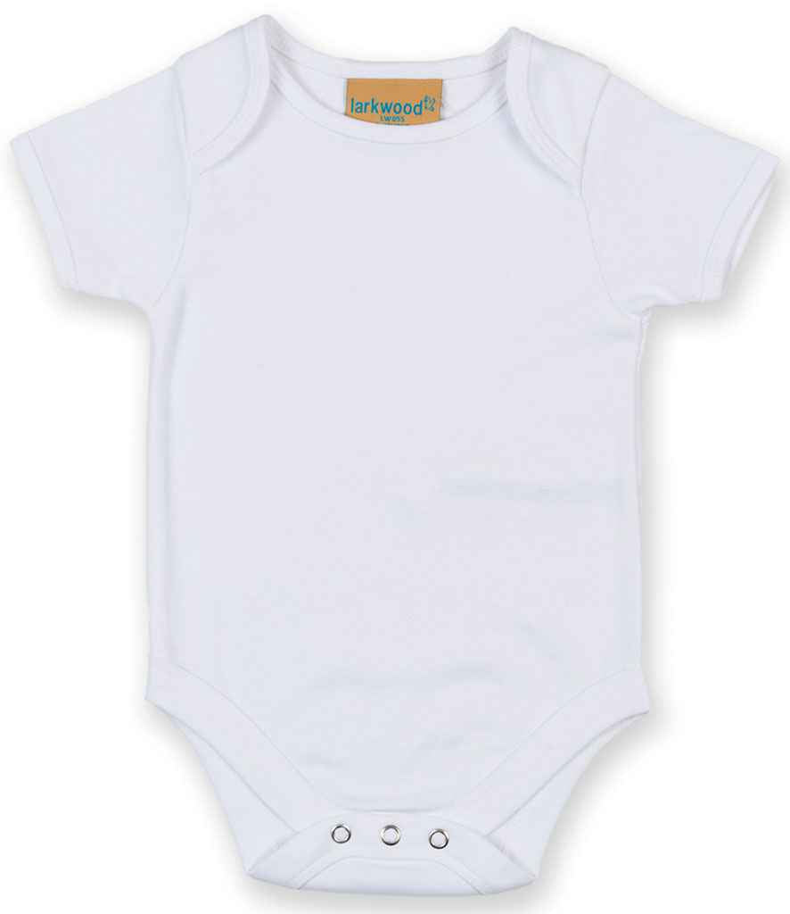 Larkwood Short Sleeve Baby Bodysuit – Comfortable and Durable Babywear White 1218