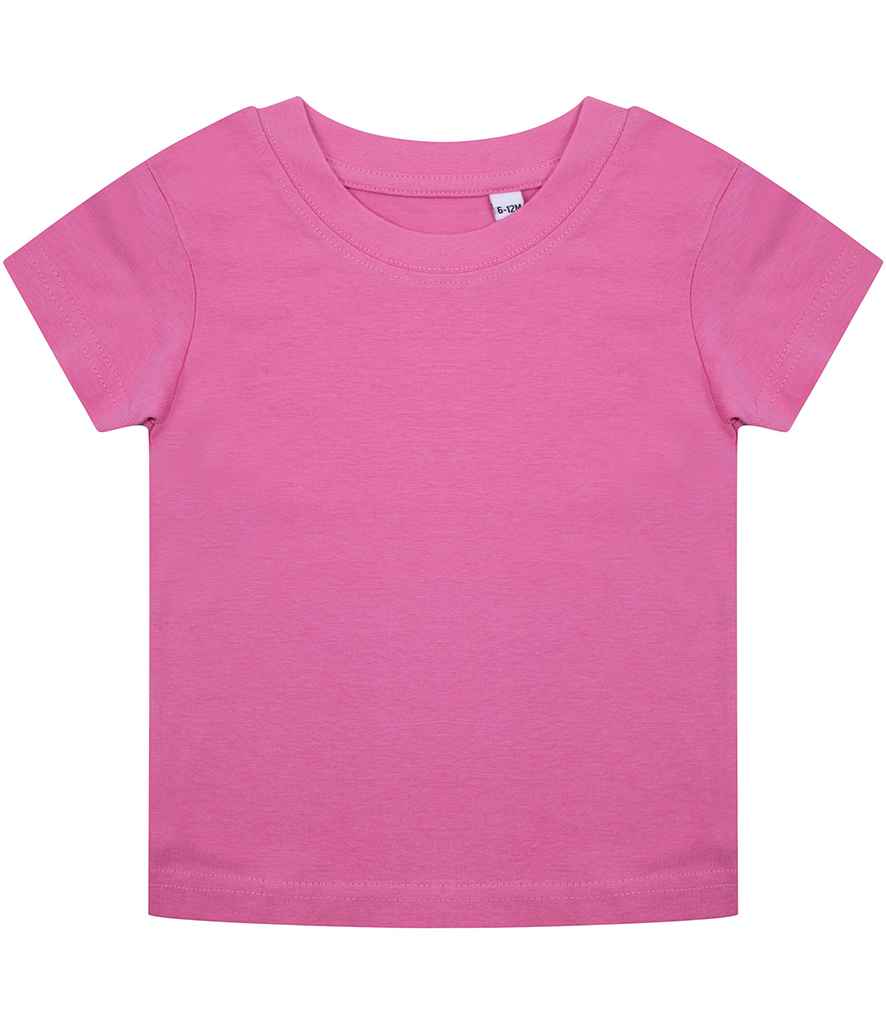 Larkwood Baby/Toddler Organic T-Shirt – Sustainable Apparel for Irish Businesses Bright Pink 2436