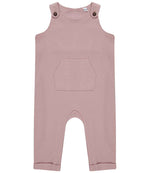 Larkwood Baby/Toddler Organic Cotton Dungarees - Comfortable & Sustainable Soft Pink 2436