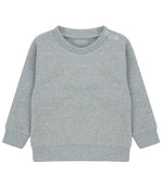 Larkwood Kids Sustainable Sweatshirt – Eco-Friendly Baby & Toddler Wear Heather Grey 5-6