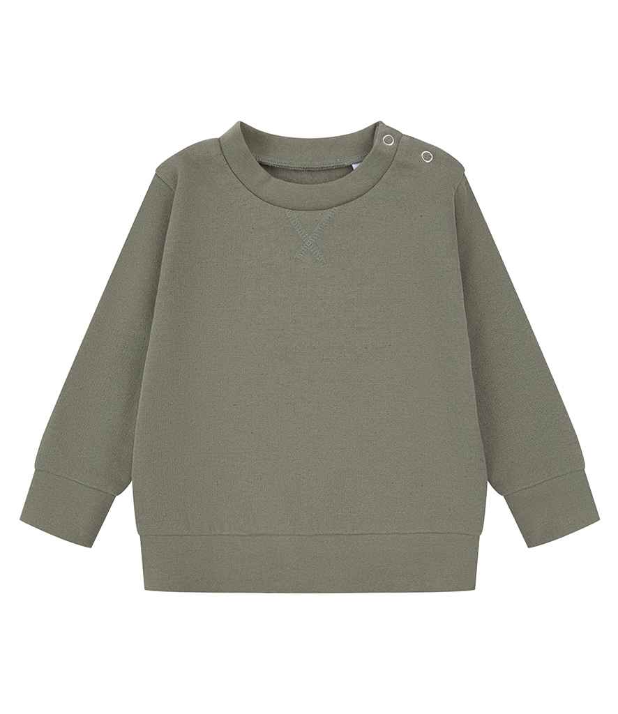 Larkwood Kids Sustainable Sweatshirt – Eco-Friendly Baby & Toddler Wear Khaki 5-6