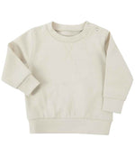 Larkwood Kids Sustainable Sweatshirt – Eco-Friendly Baby & Toddler Wear Light Stone 5-6