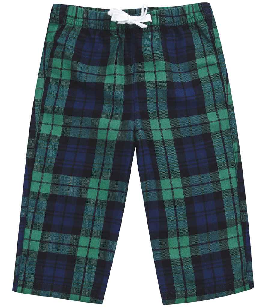 Tartan Lounge Pants for Baby and Toddler Comfort Navy/Green 3-4