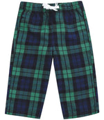 Tartan Lounge Pants for Baby and Toddler Comfort Navy/Green 3-4