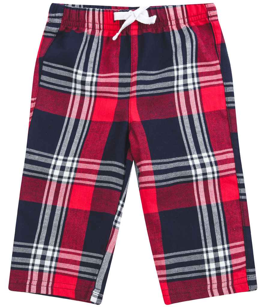 Tartan Lounge Pants for Baby and Toddler Comfort Red/Navy 1218