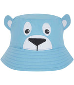 Larkwood Baby Toddler Bucket Hat - Larkwood Baby/Toddler Character Bucket Hat Pale Blue Bear 3-5