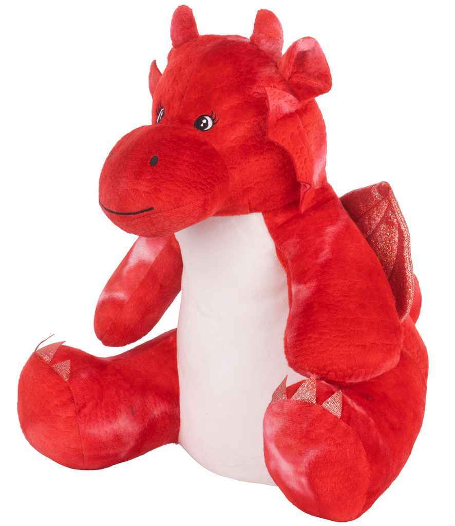 Mumbles Zippie Red Dragon - Soft Plush Dragon Toy with Decoration Options