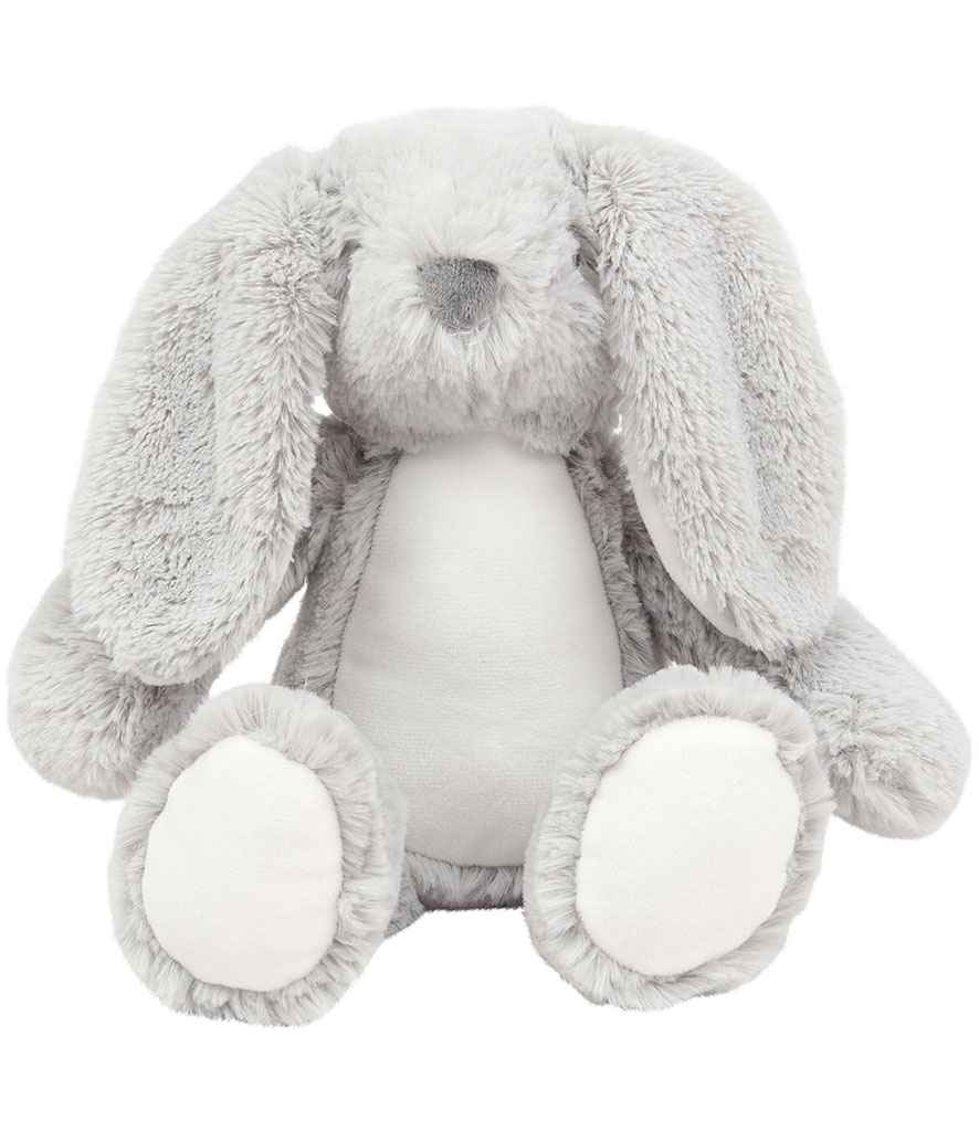 Mumbles Printme Mini Animals - Soft Plush Mini Toys for Personalised Gifts Grey Bunny M