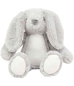 Mumbles Printme Mini Animals - Soft Plush Mini Toys for Personalised Gifts Grey Bunny M
