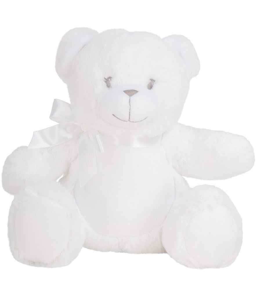 Mumbles Printme Mini Animals - Soft Plush Mini Toys for Personalised Gifts White Teddy M